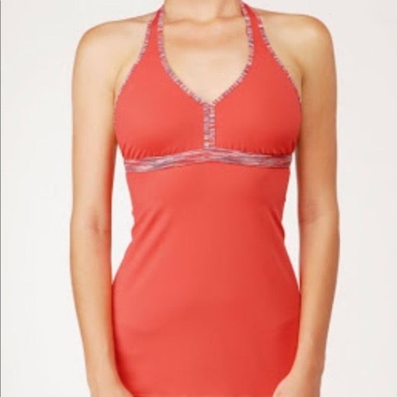 Lululemon bright orange halter tank - Picture 1 of 3